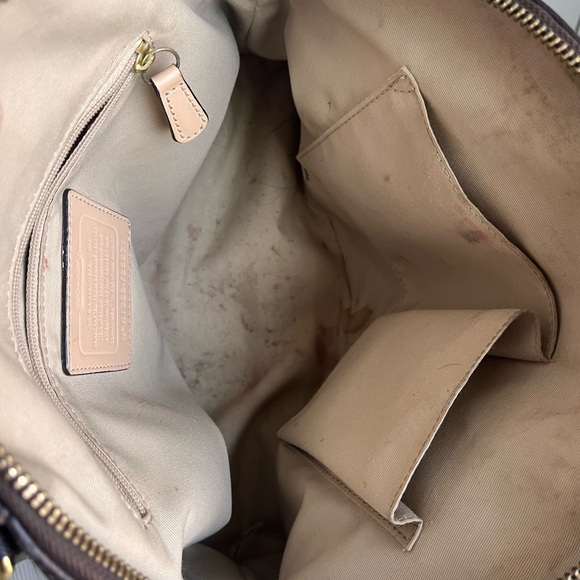 Coach Dark Brown Leather Satchel - Picture 4 of 6